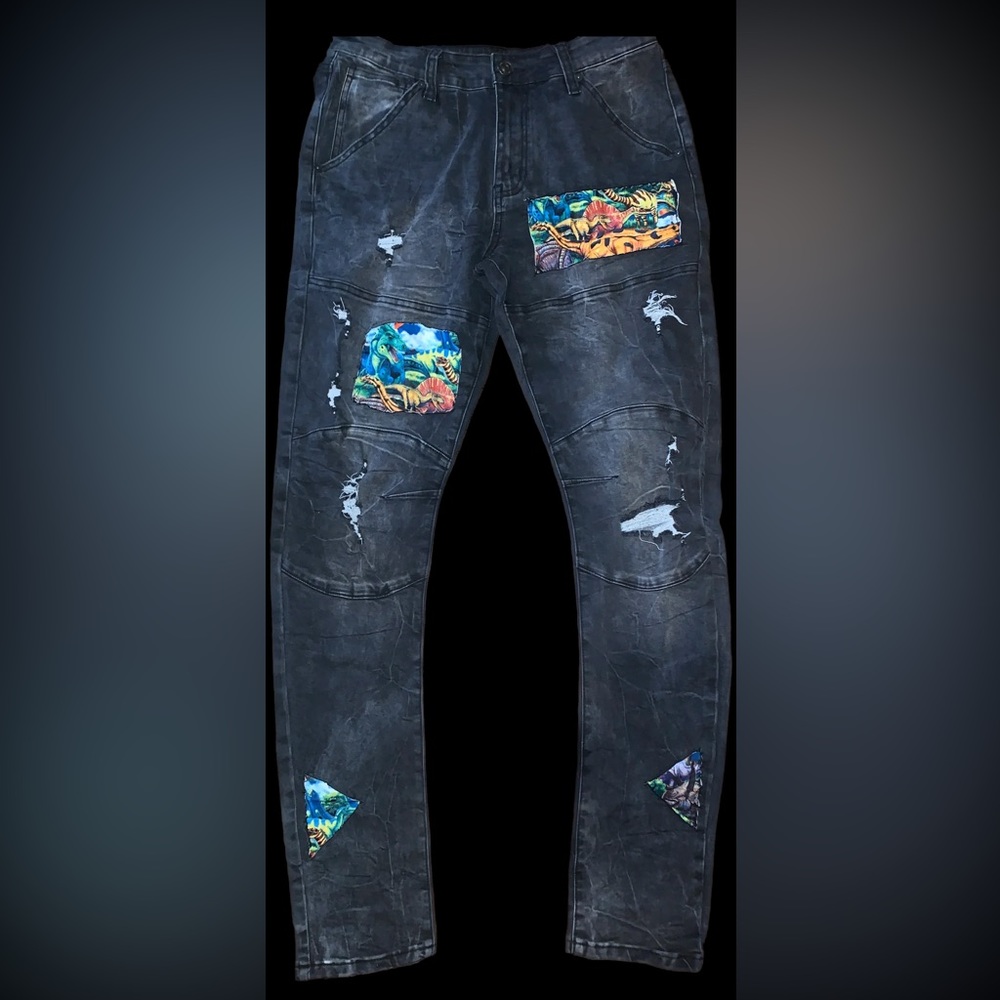 “Dinosaur Renaissance Era” Hand Stitched Pants